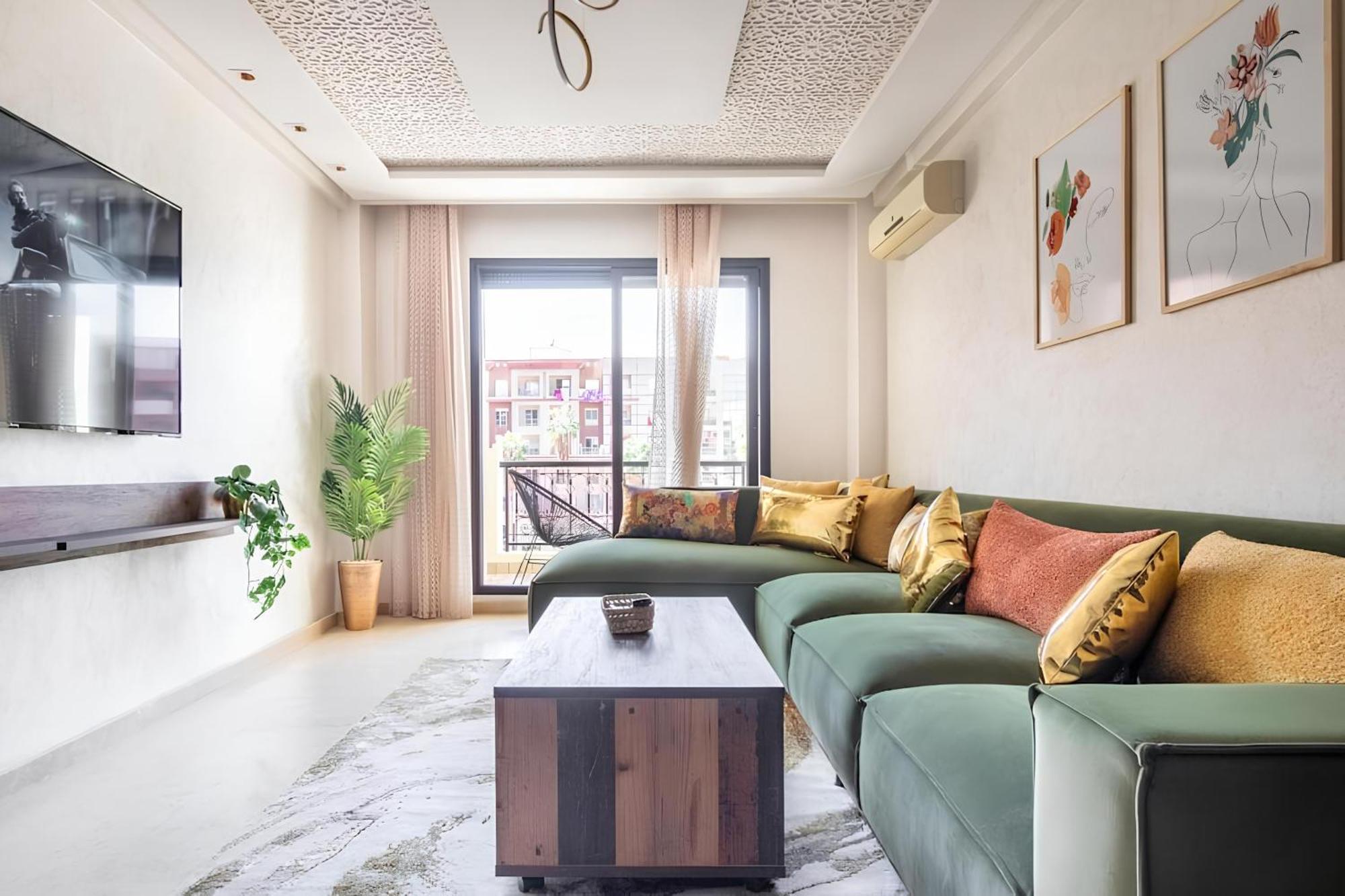 C-Appartement De Luxe Plein Centre De Gueliz Avec Piscine Parking Wifi Netflix Marrakesch Exterior foto